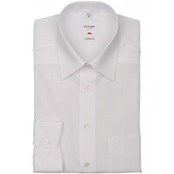 OLYMP Comfort Fit Kent košeľa biela s predĺženým/skráteným rukávom