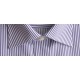 OLYMP Comfort Fit košeľa dlhý rukáv biela s fialovým pásikom