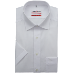 Košeľa Marvelis Modern Fit biela s krátkym rukávom